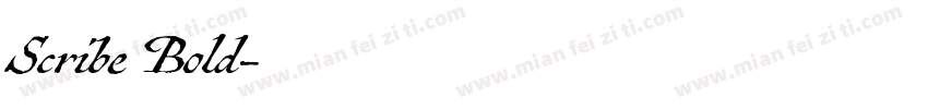 Scribe Bold字体转换